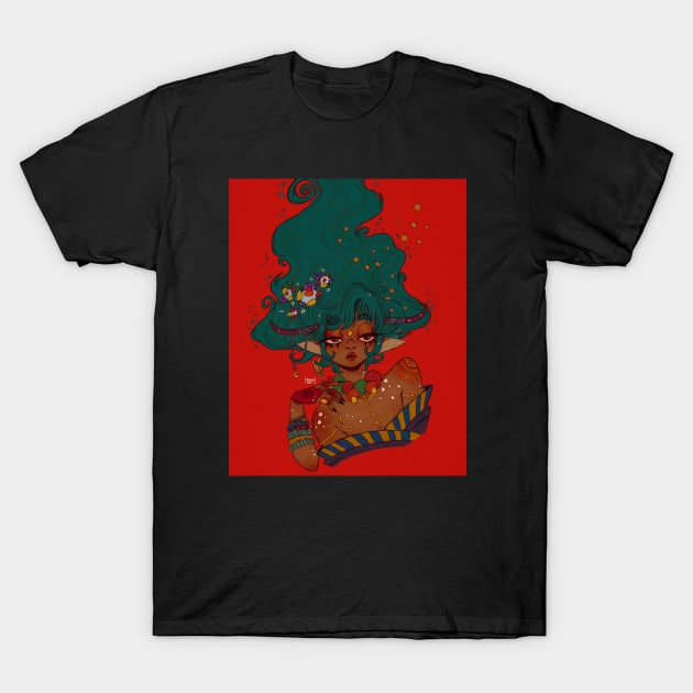 AfroCupid T-Shirt by Yllarhi_Art